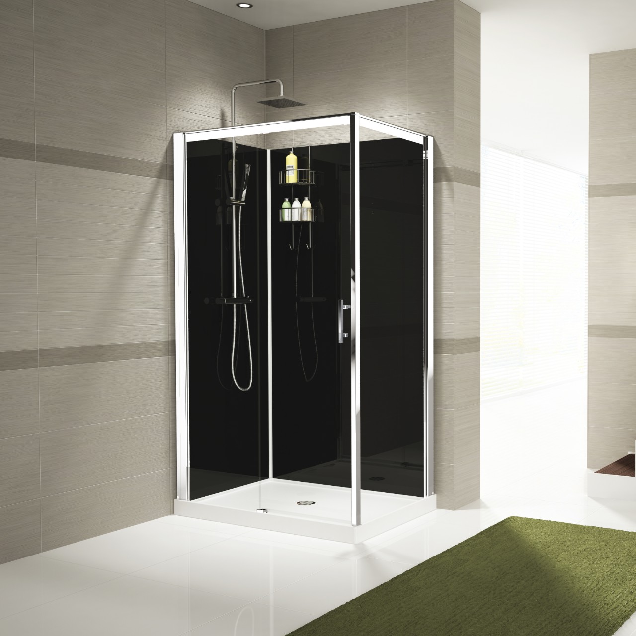 Cabines De Douche Verdi 2p 120x80 90 Novellini