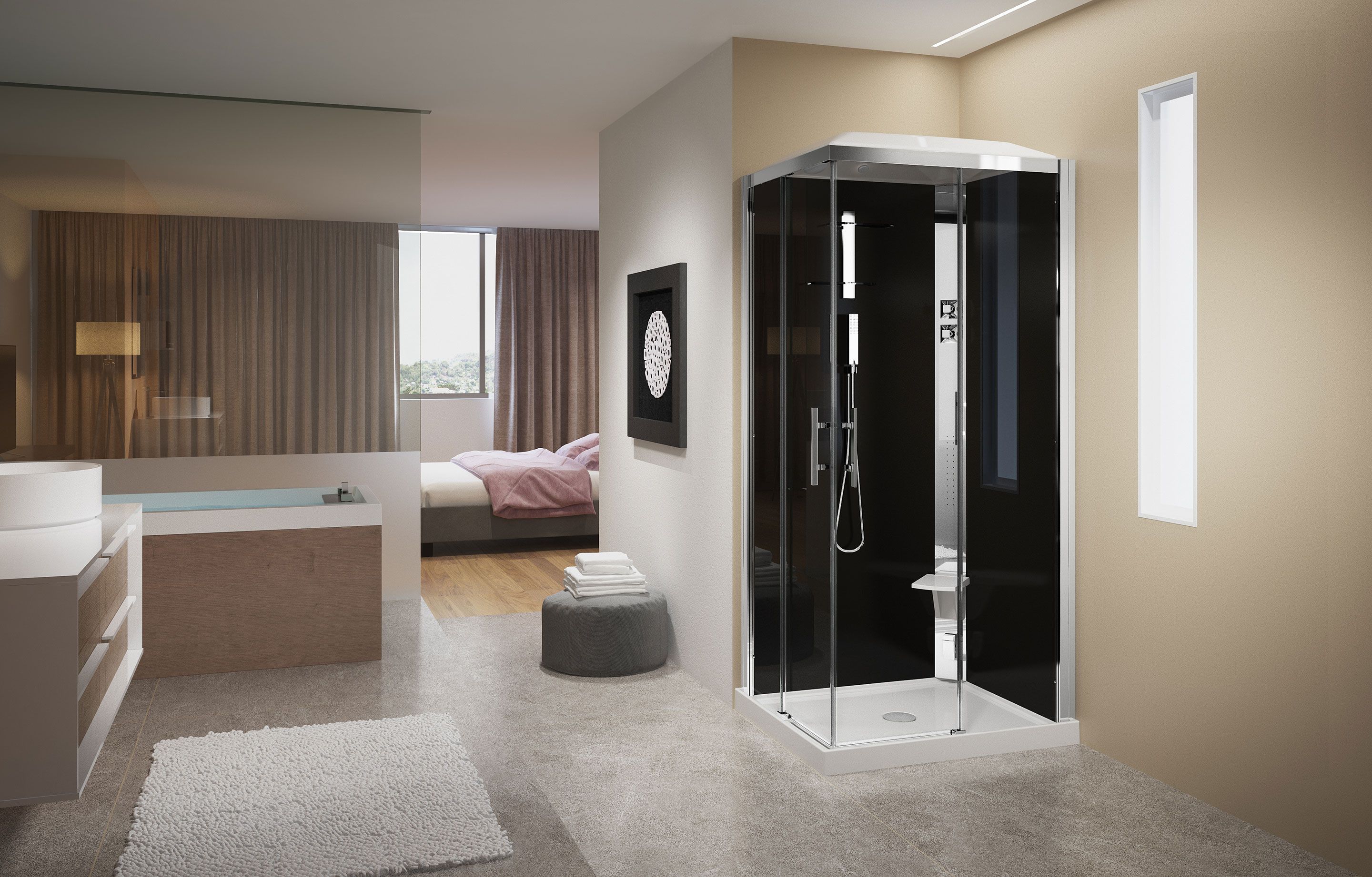 Shower cubicles - Crystal A100X80