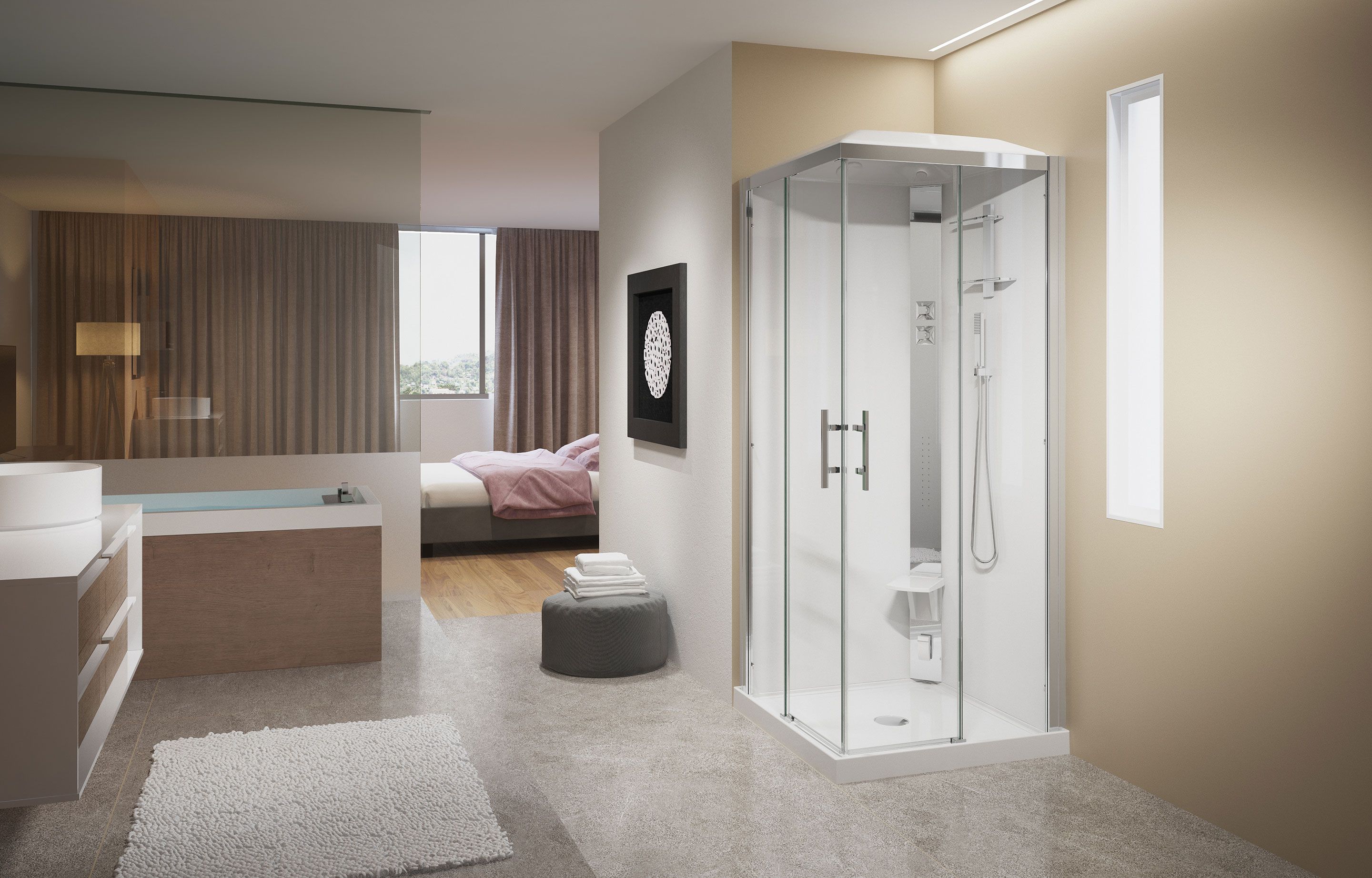 Shower cubicles - Crystal A80
