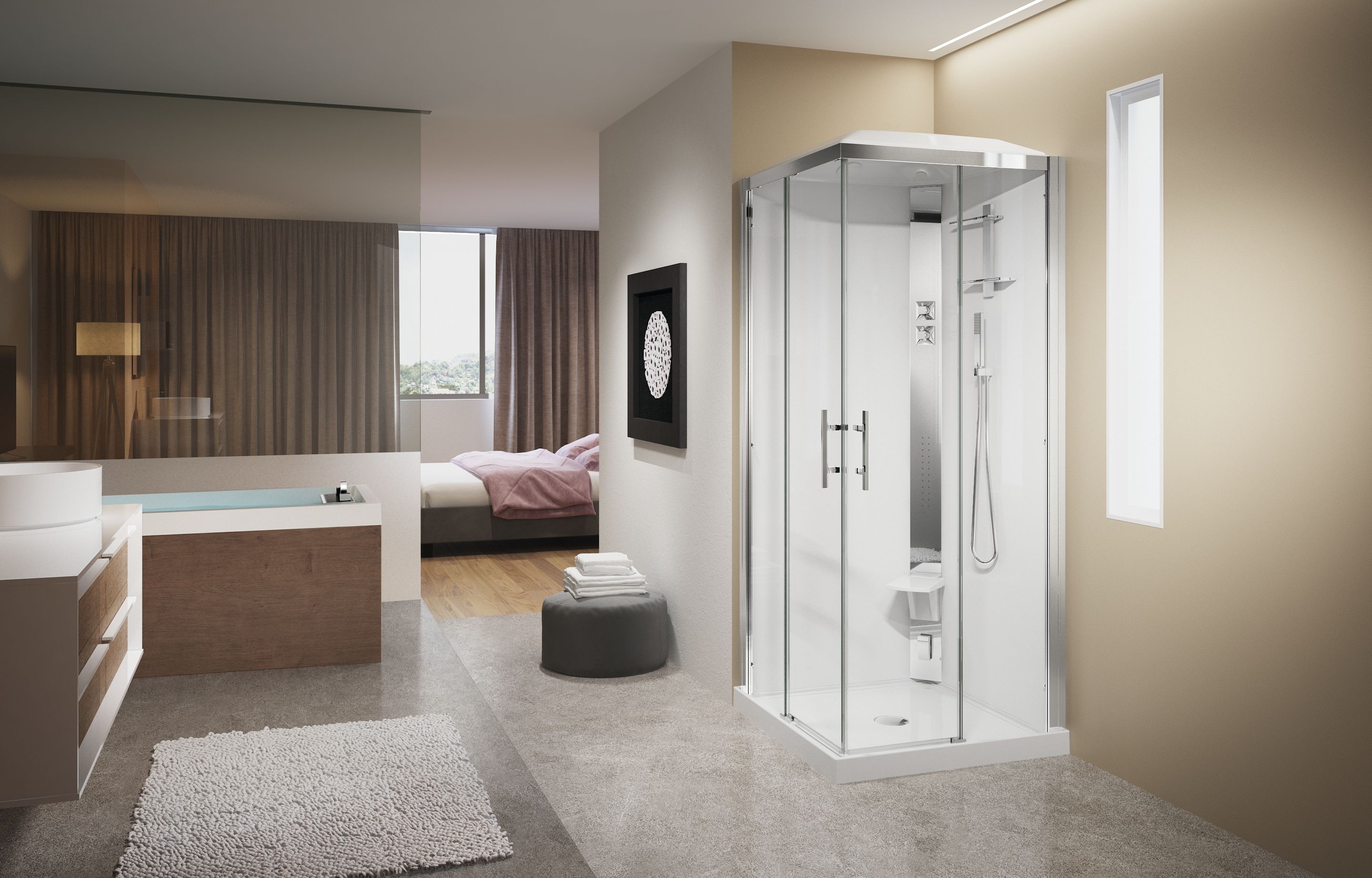 Shower cubicles - Crystal A90