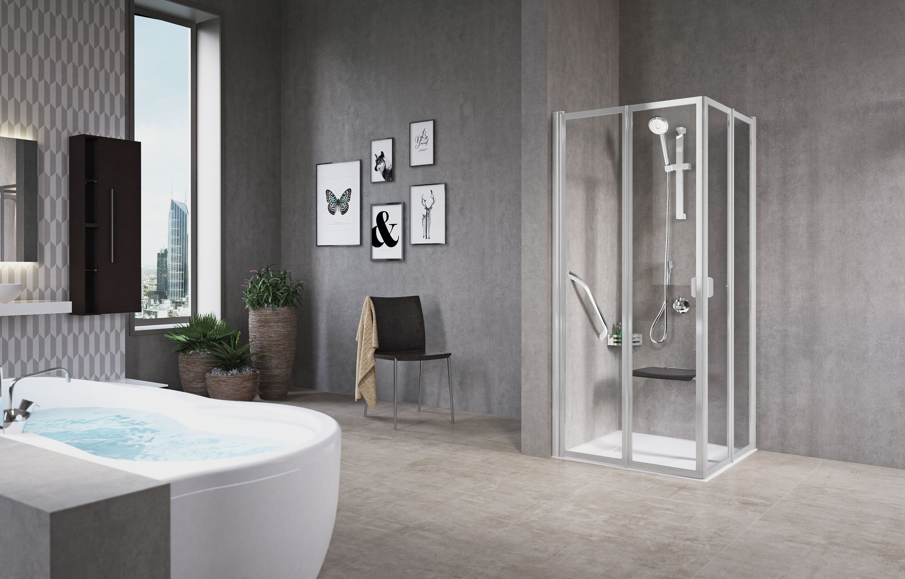 Sprchové kouty - Free 2  A vysoká verze