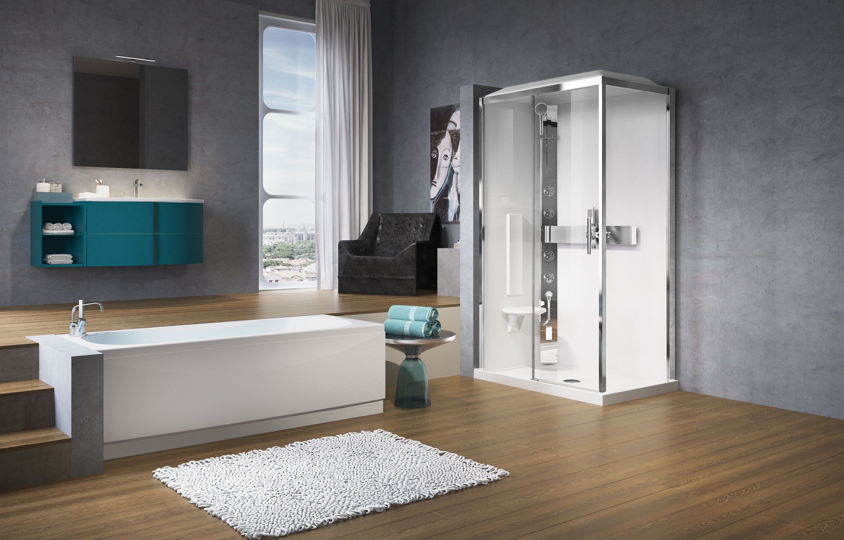 Sprchové kabiny - glax32p12080h2011