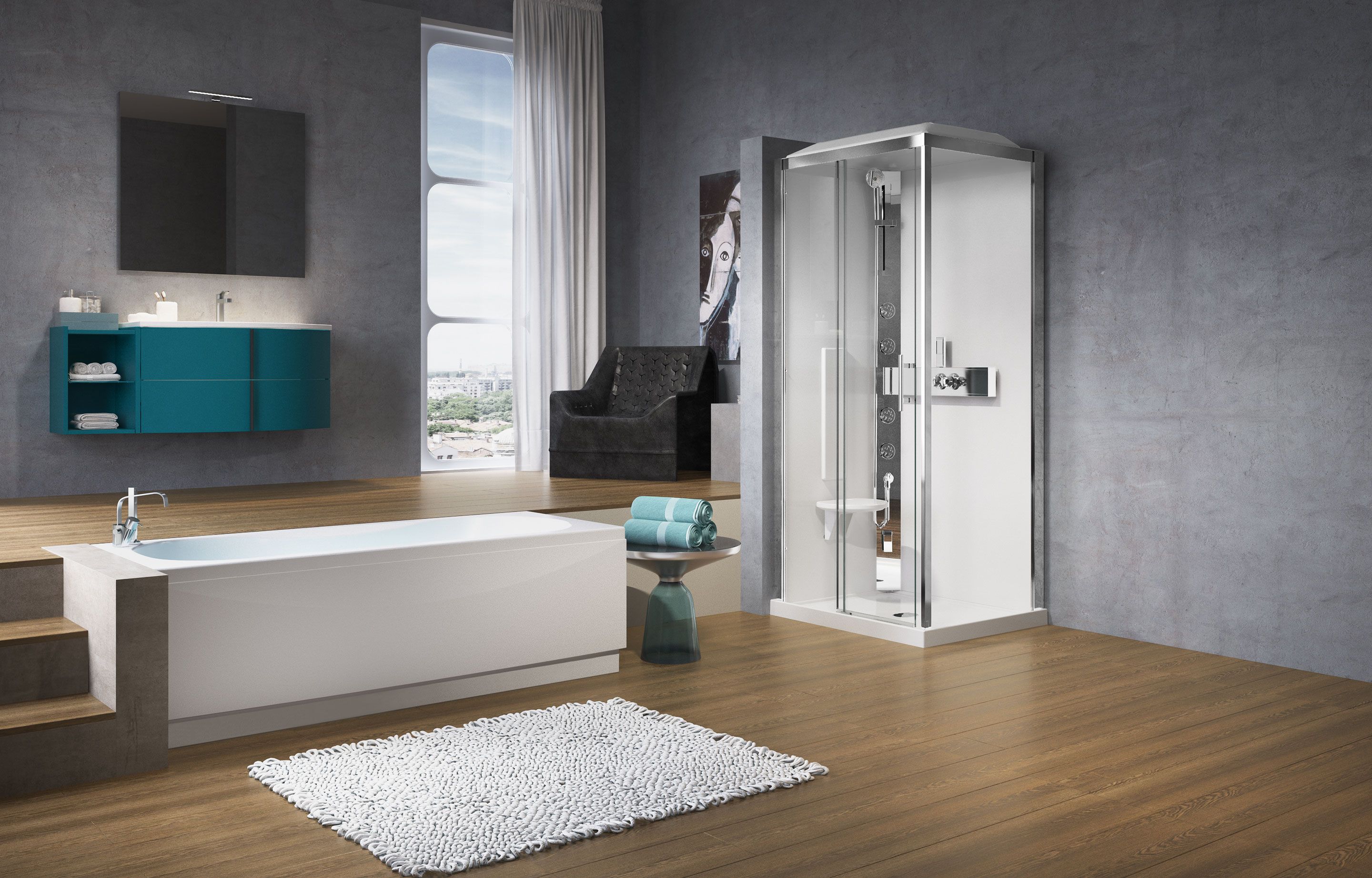 Sprchové kabiny - glax32p12090h2011