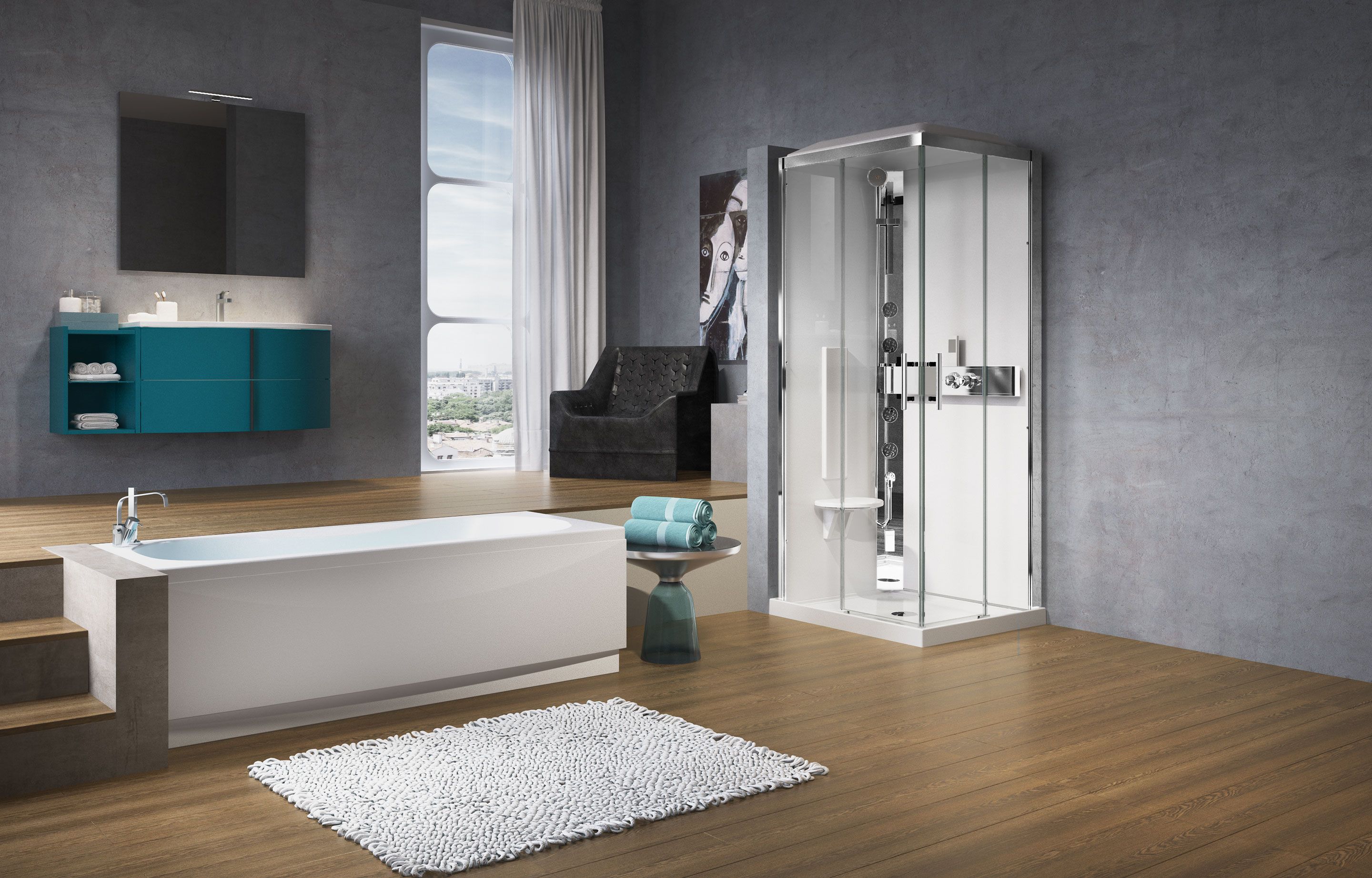 Sprchové kabiny - glax3a9070h2011