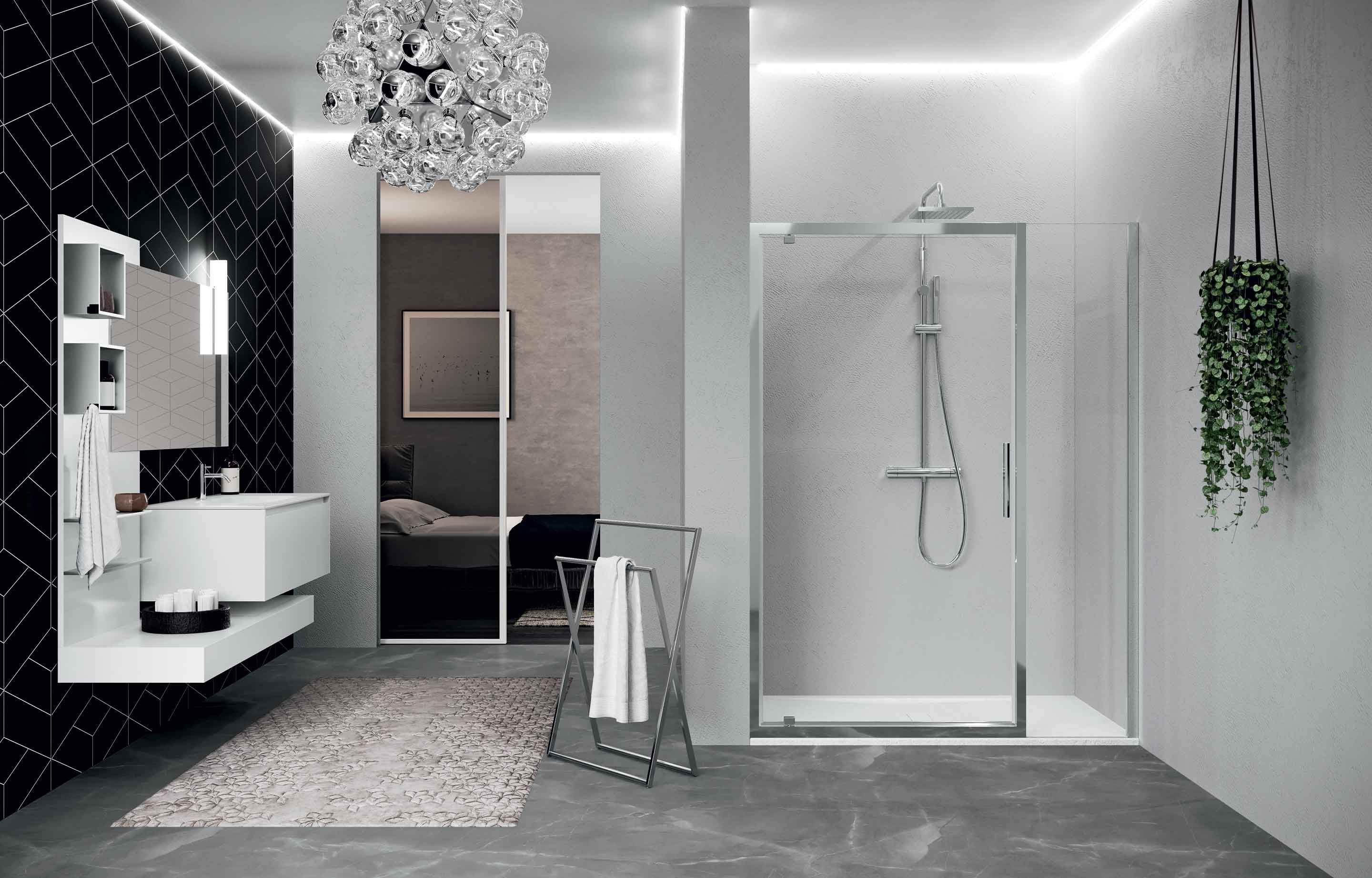 Shower enclosures - Kuadra 2.0 G+F in line