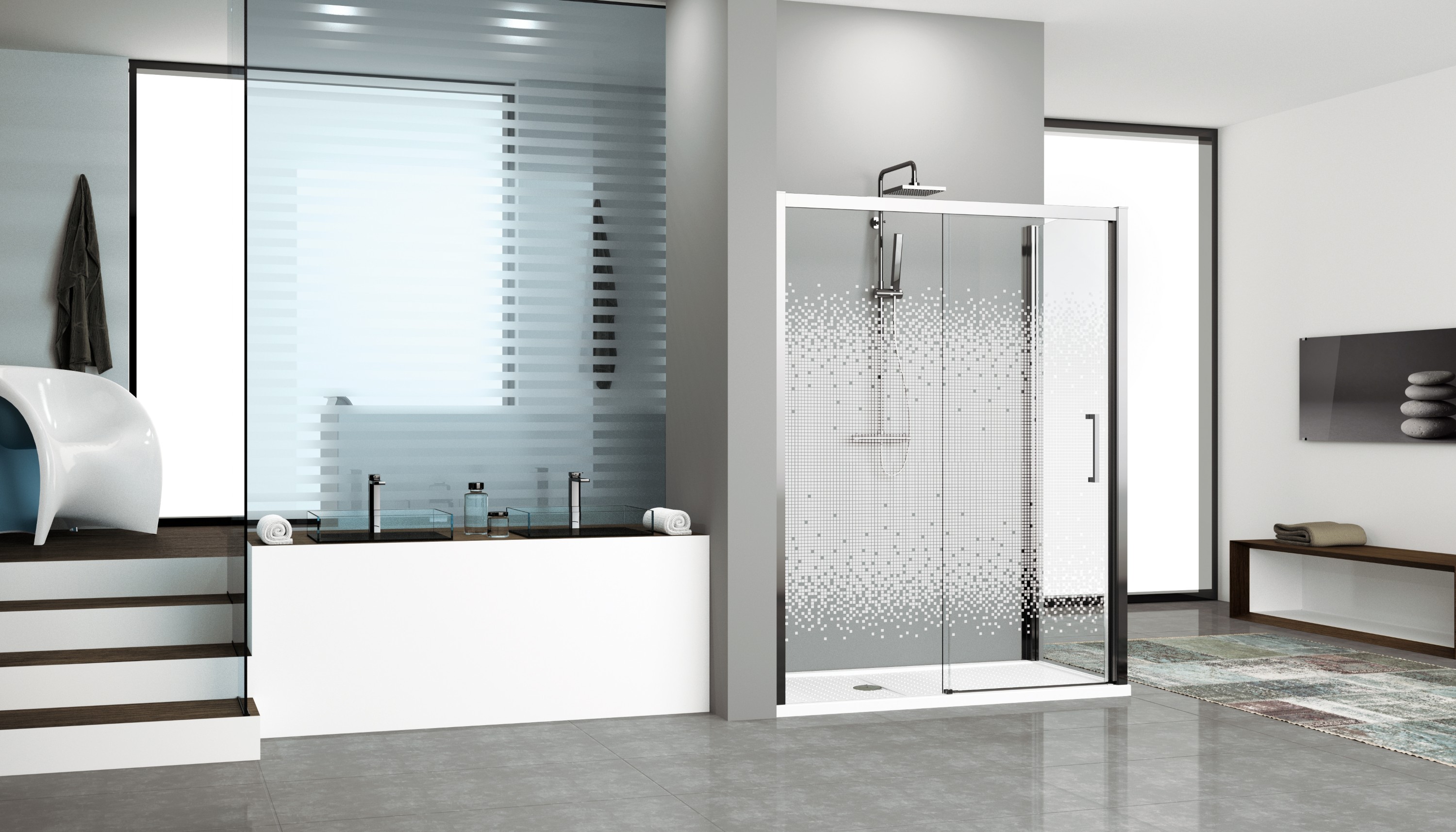 Sprchové kouty - kuadra2pf