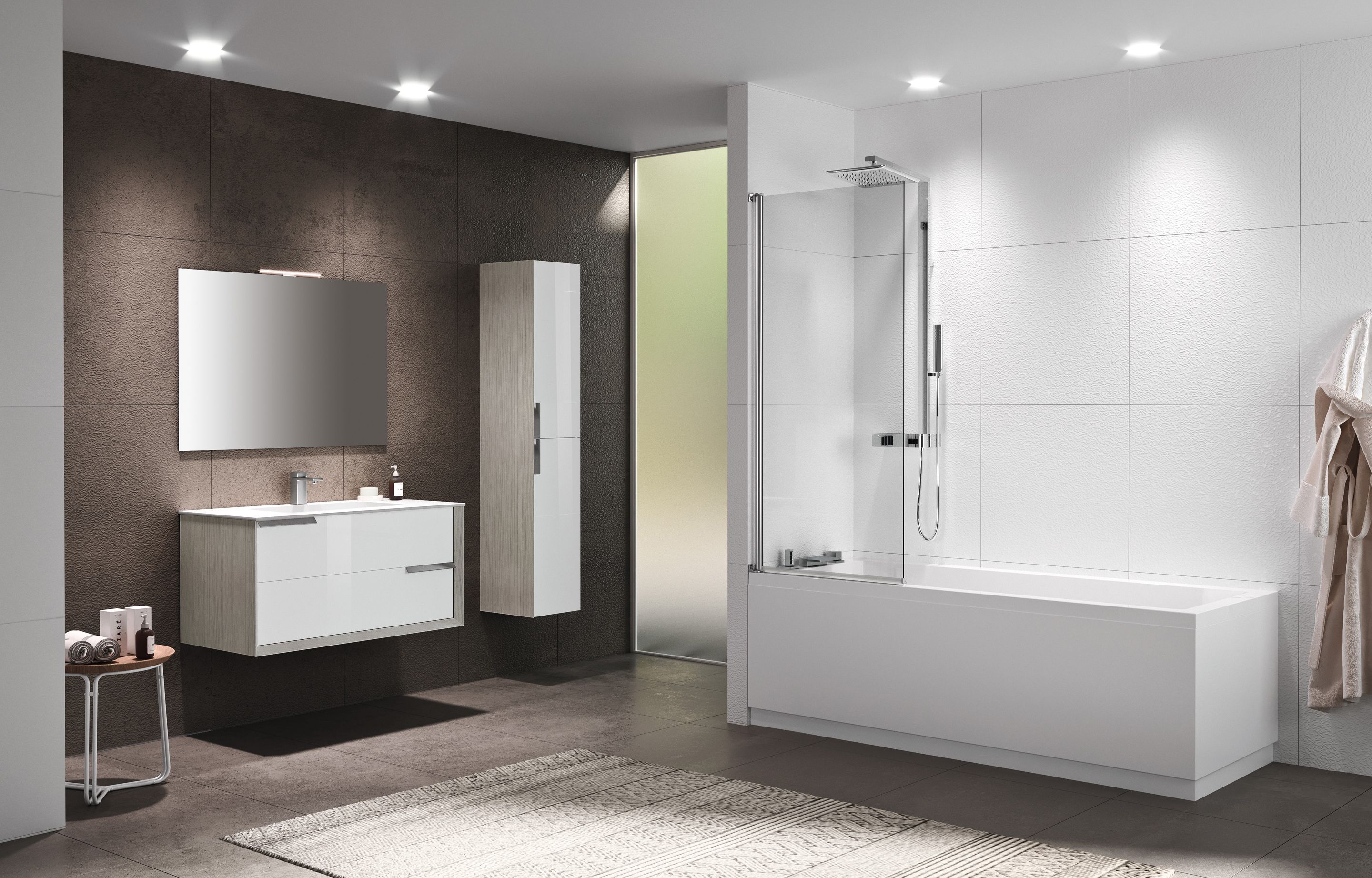 Koupelnová zástěna - Riviera 2.0 1V