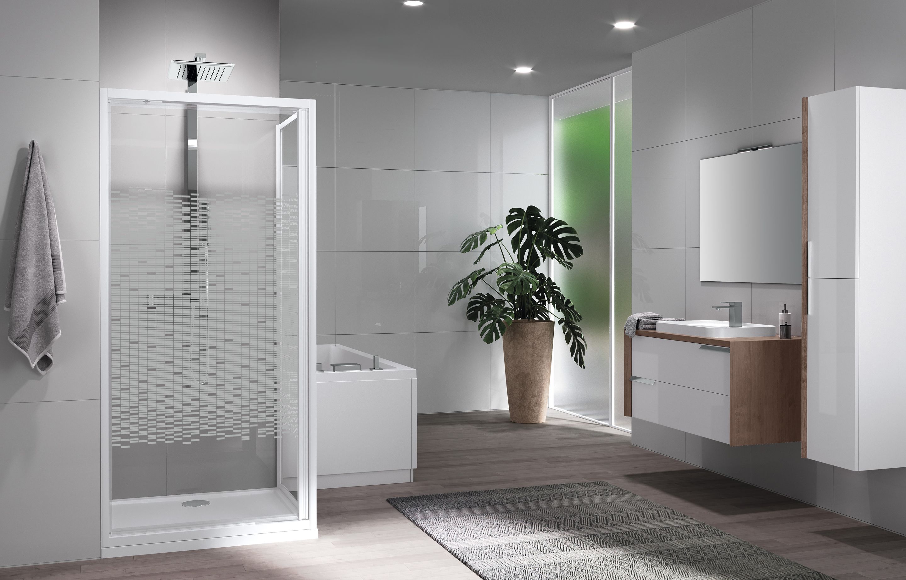 Koupelnová zástěna - Riviera 2.0 G+F