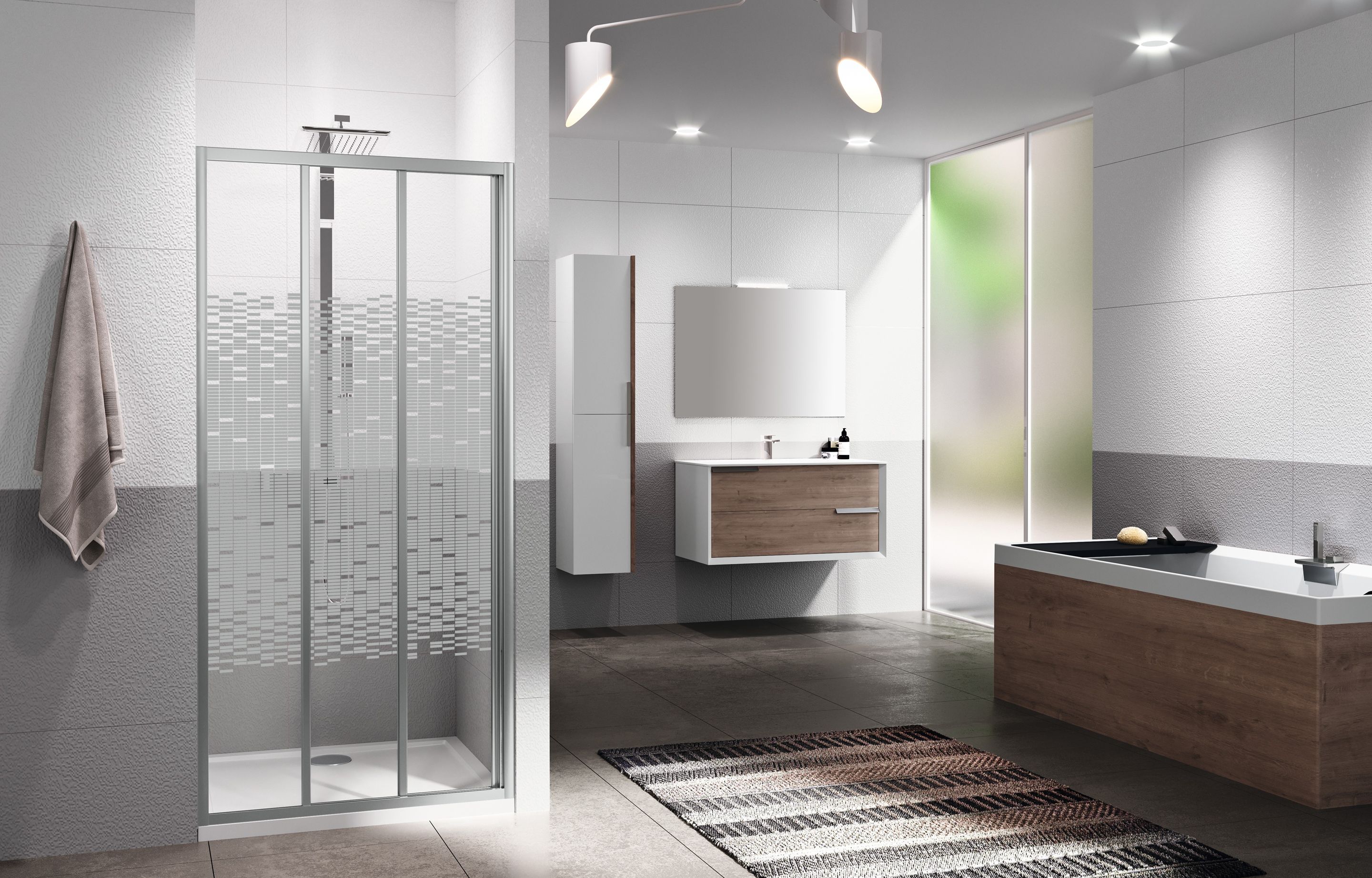 Koupelnová zástěna - Riviera 2.0 3P